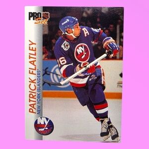 1992-93 NHL Pro Set Patrick Flatley New York Islanders #102 Hockey Card